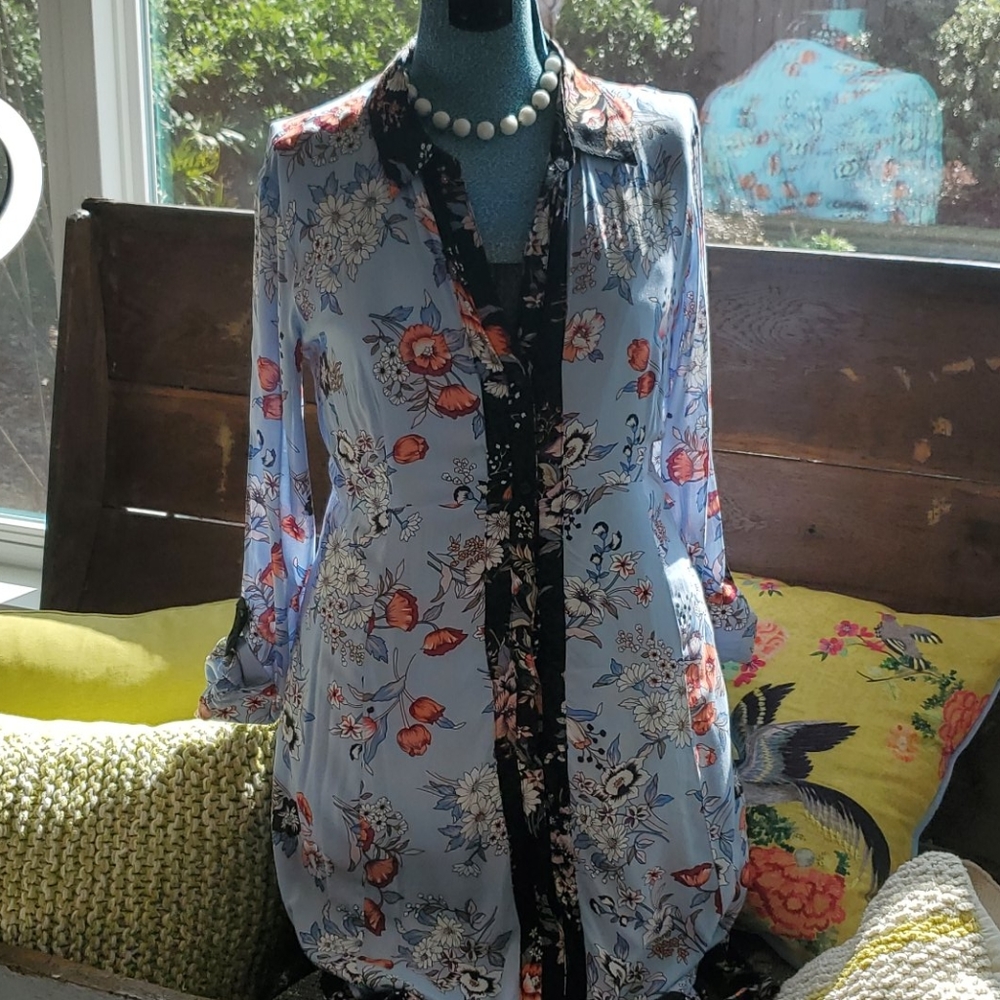 Maeve Anthropologie Midi Floral Dress